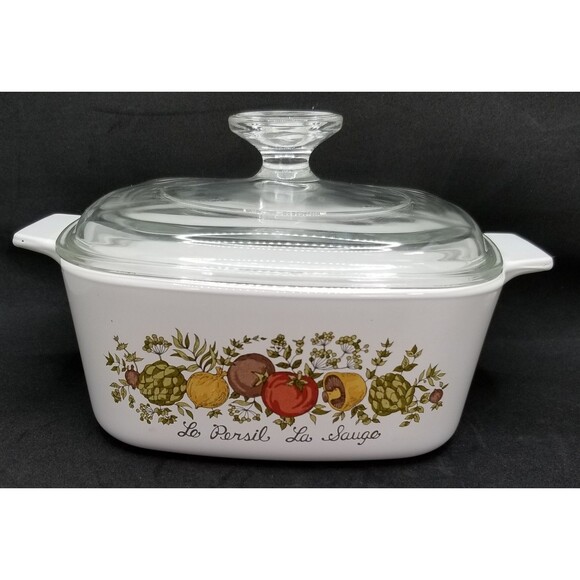 Corning Ware Spice of Like Le Persil La Sauge 1.5 Quart with lid vintage - Picture 1 of 11